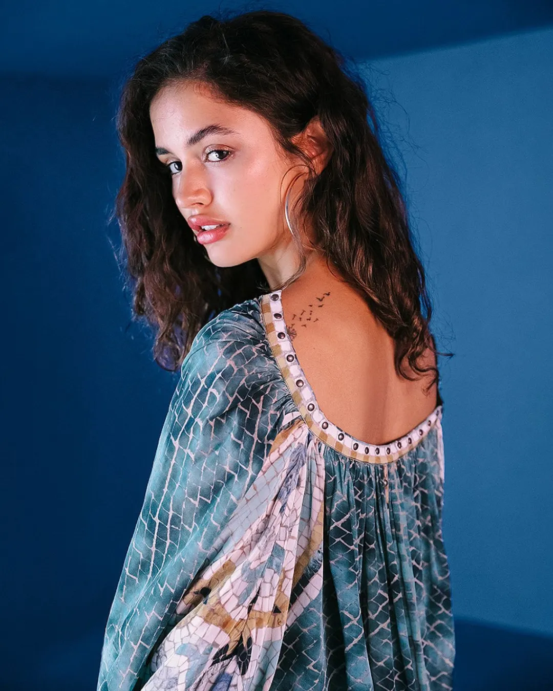 Chemises & Tops>Mes Demoiselles Paris Blouse Mushu Bleu