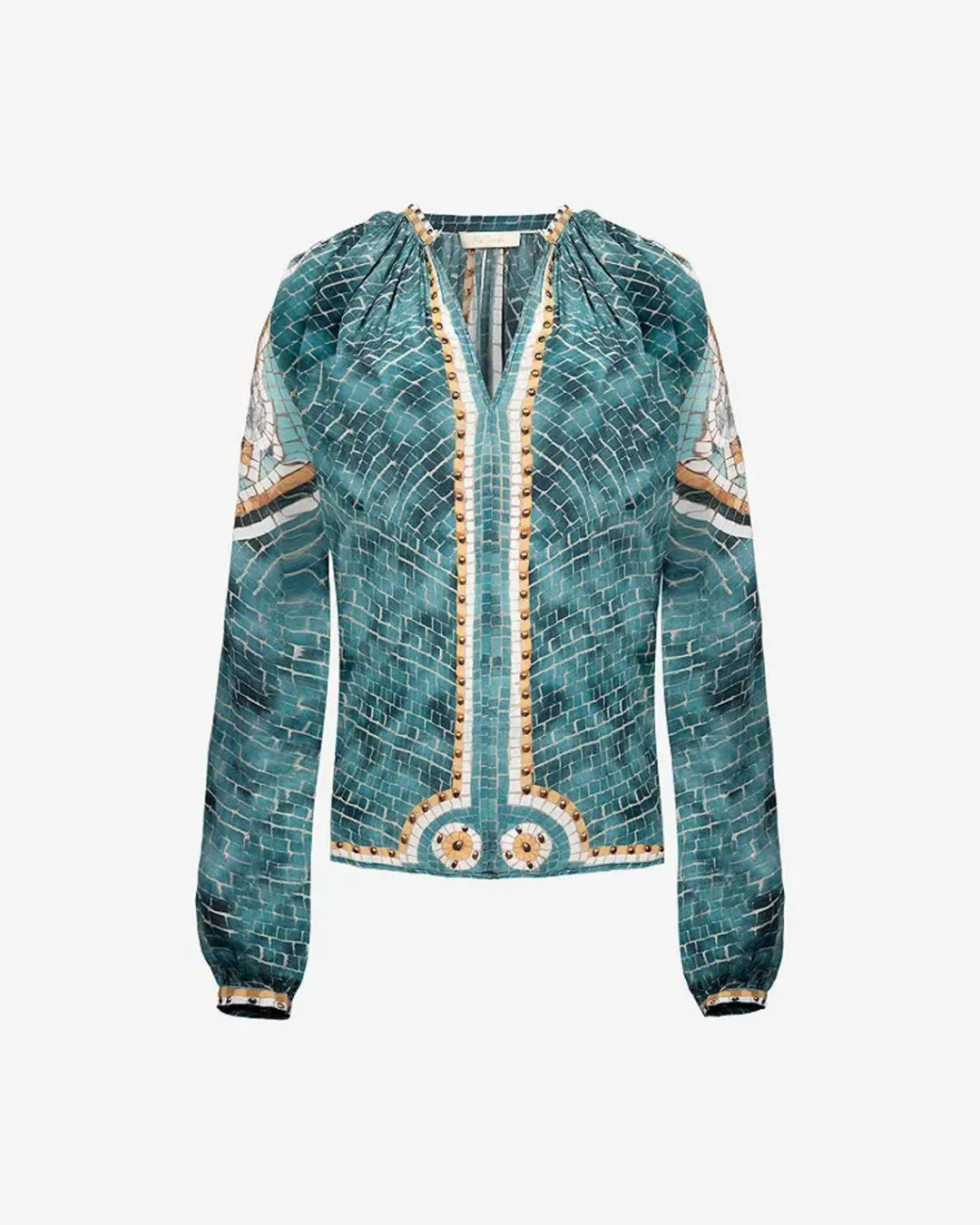 Chemises & Tops>Mes Demoiselles Paris Blouse Mushu Bleu