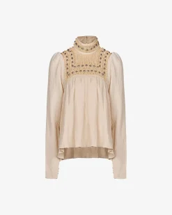 Chemises & Tops>Mes Demoiselles Paris Blouse Nessa Naturel