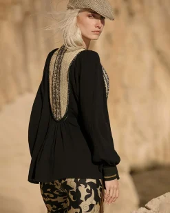 Chemises & Tops>Mes Demoiselles Paris Blouse Nidia Noir