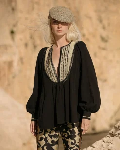 Chemises & Tops>Mes Demoiselles Paris Blouse Nidia Noir