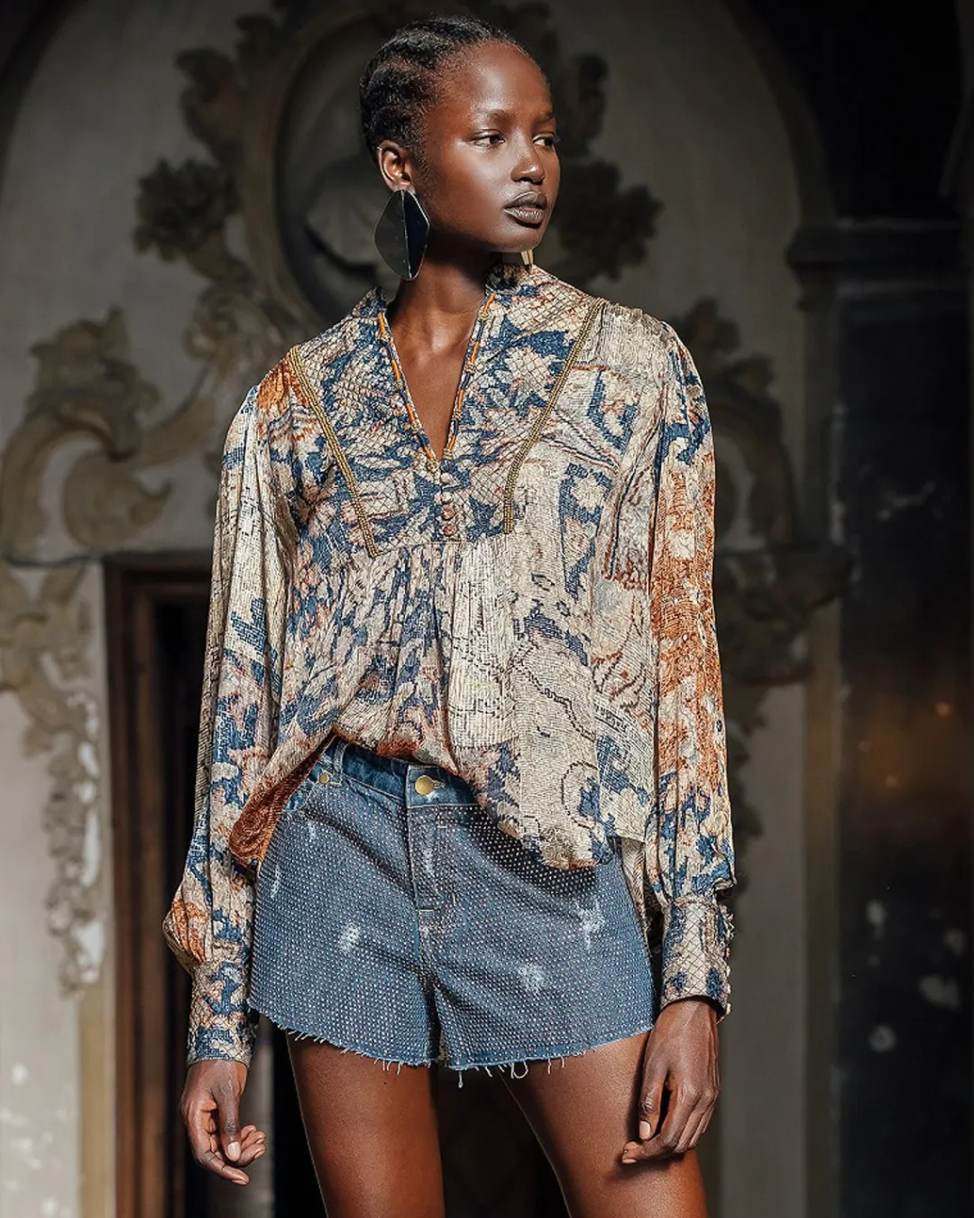 Chemises & Tops>Mes Demoiselles Paris Blouse Norma Multicolore