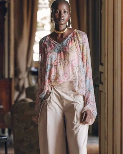 Chemises & Tops>Mes Demoiselles Paris Blouse Onde Multicolore