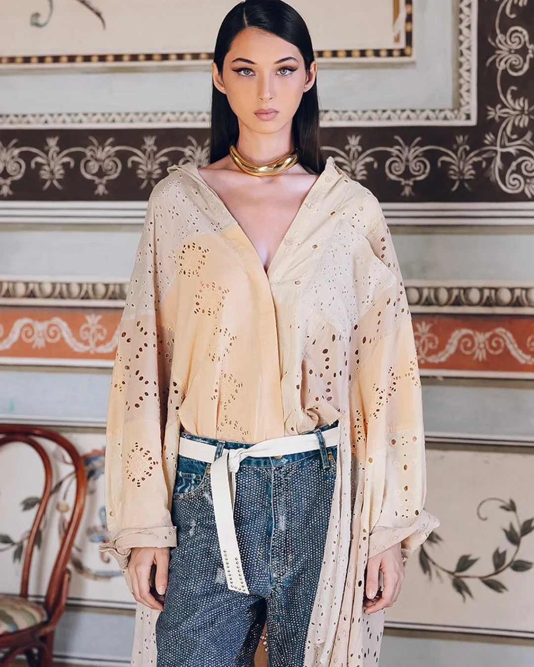 Chemises & Tops>Mes Demoiselles Paris Blouse Pishirt Multicolore