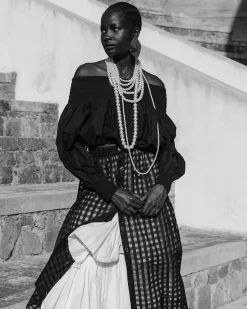 Chemises & Tops>Mes Demoiselles Paris Blouse Pyrite Noir