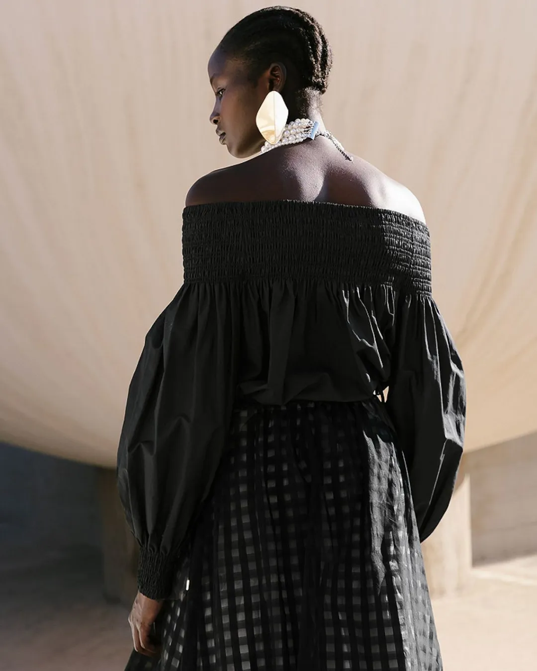 Chemises & Tops>Mes Demoiselles Paris Blouse Pyrite Noir