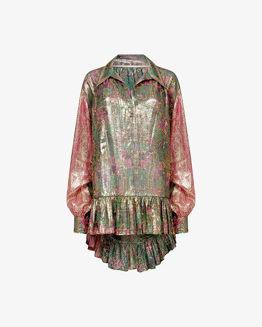 Chemises & Tops>Mes Demoiselles Paris Blouse Rosemay Imprime Rose