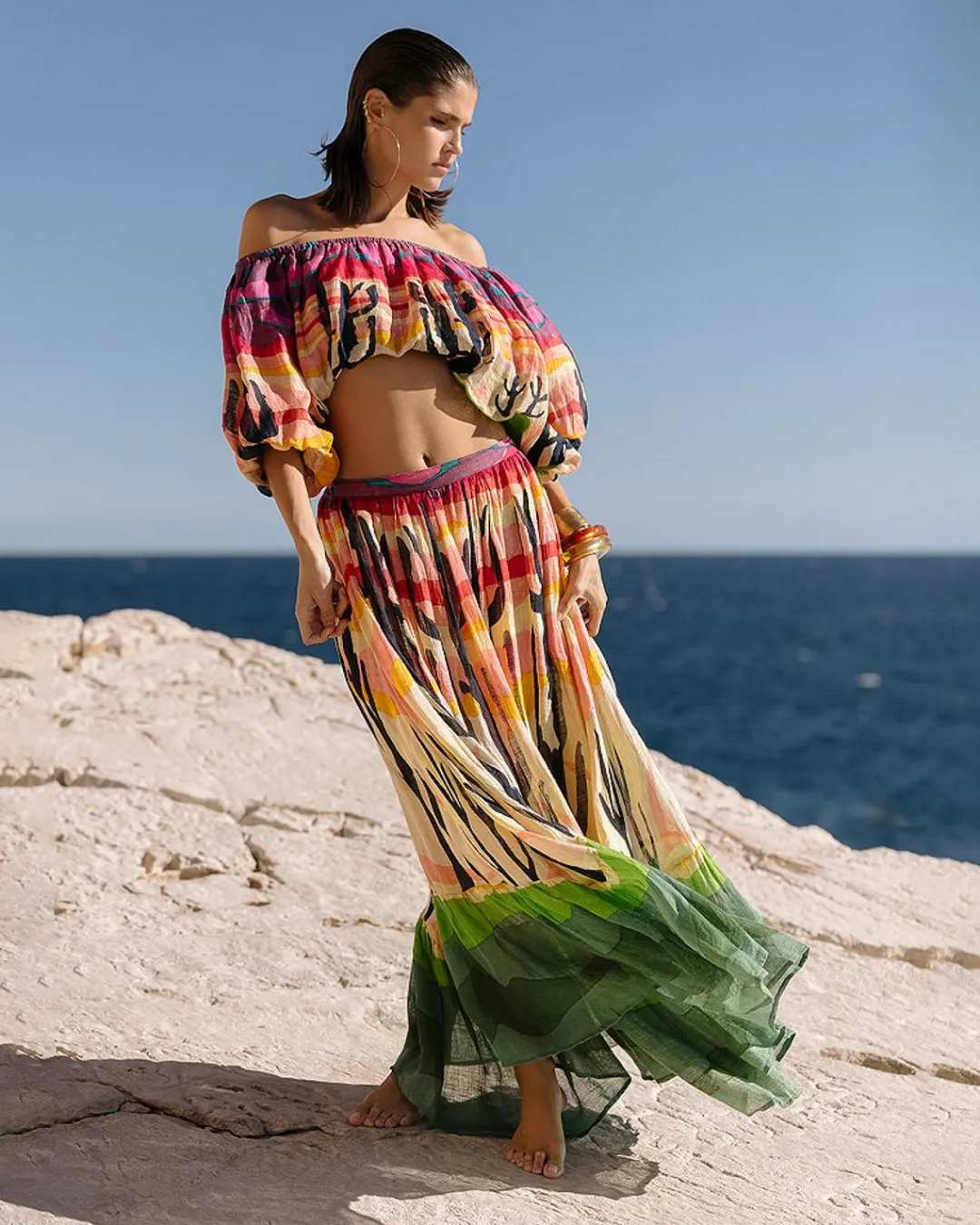 Chemises & Tops>Mes Demoiselles Paris Blouse Sachem Multicolore