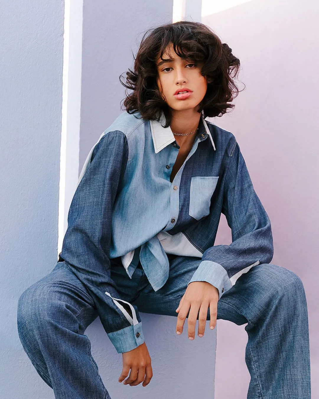 Chemises & Tops>Mes Demoiselles Paris Chemise Dena Denim