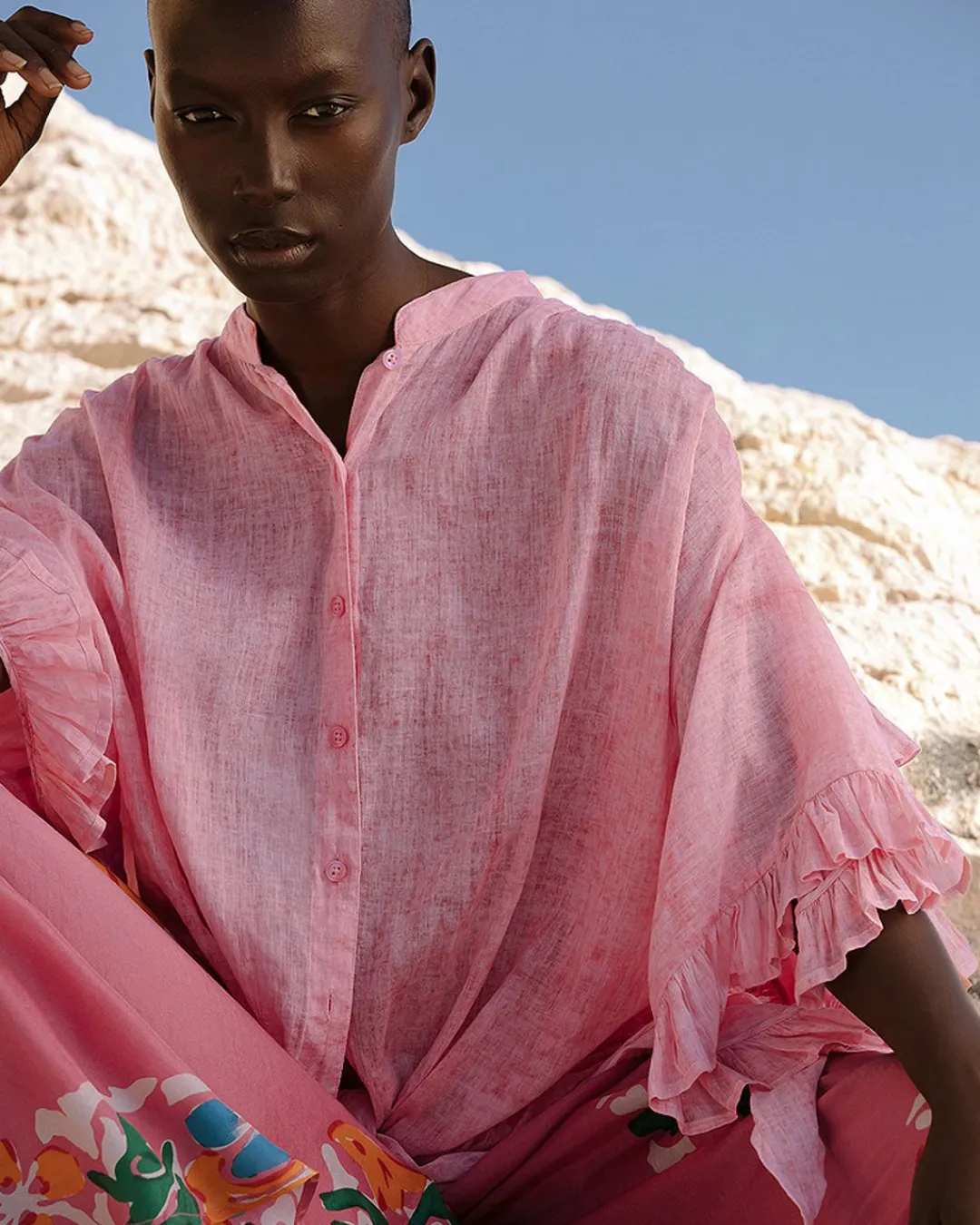 Chemises & Tops>Mes Demoiselles Paris Chemise Dolly Rose