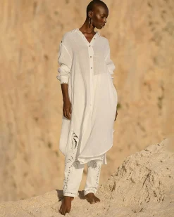 Chemises & Tops>Mes Demoiselles Paris Chemise Gil Blanc Casse