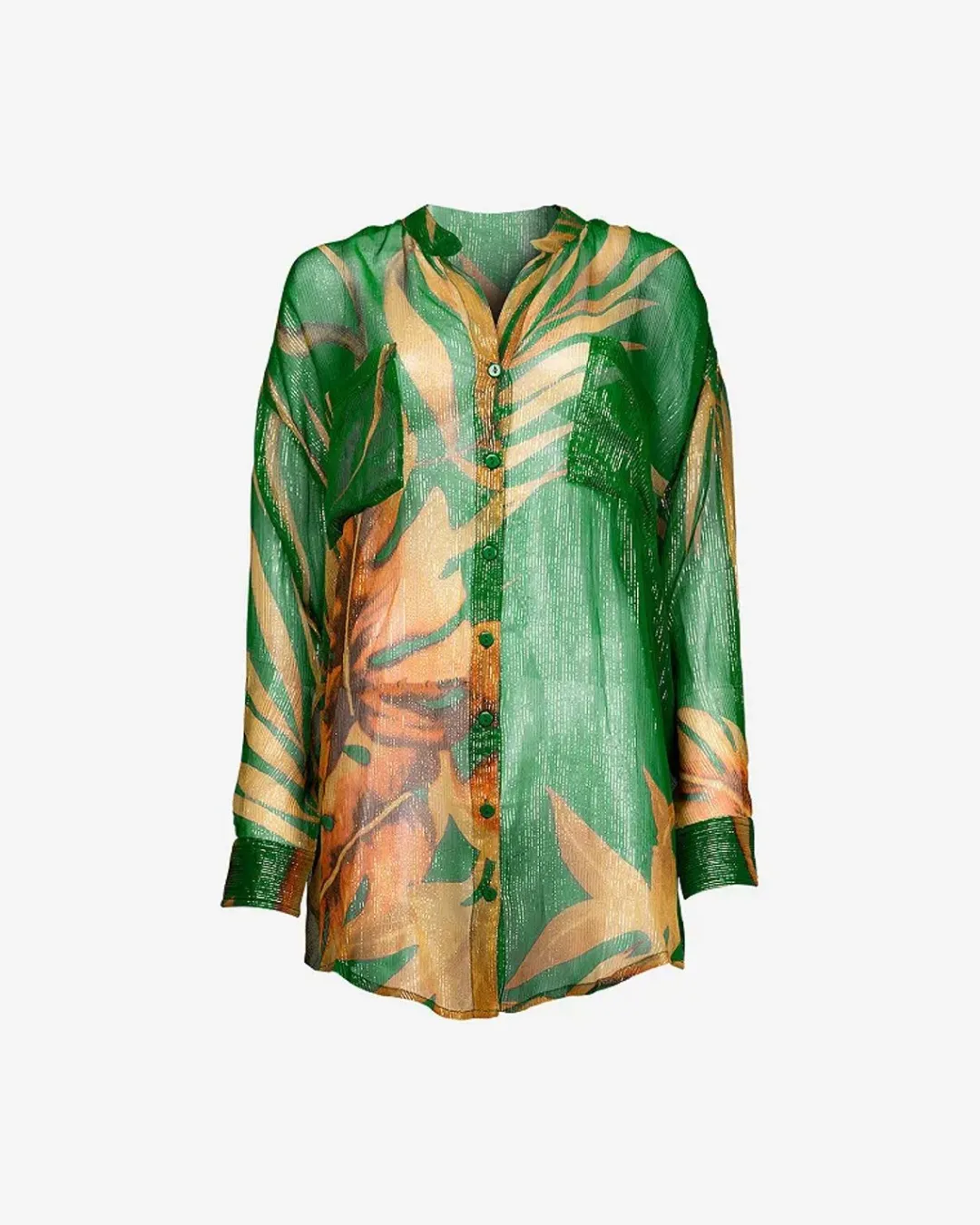 Chemises & Tops>Mes Demoiselles Paris Chemise Phoebe Imprime Palmier
