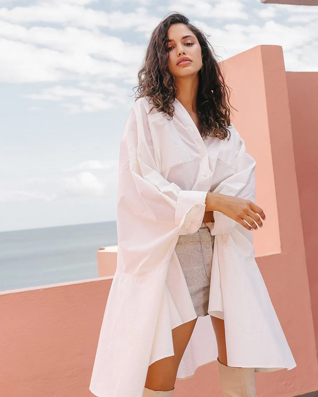Chemises & Tops>Mes Demoiselles Paris Chemise Salto Ecru