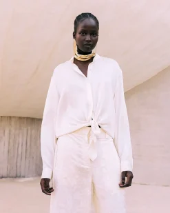 Chemises & Tops>Mes Demoiselles Paris Chemise Silveness Ivoire