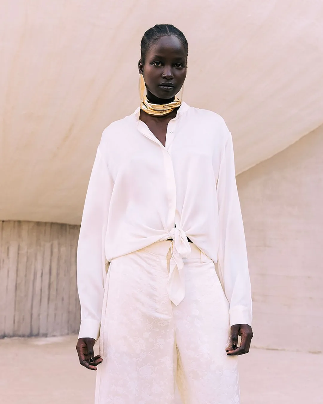 Chemises & Tops>Mes Demoiselles Paris Chemise Silveness Ivoire