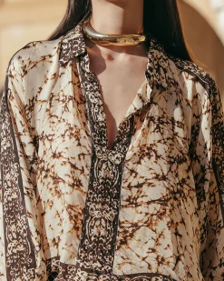 Chemises & Tops>Mes Demoiselles Paris Chemise Sultana Beige