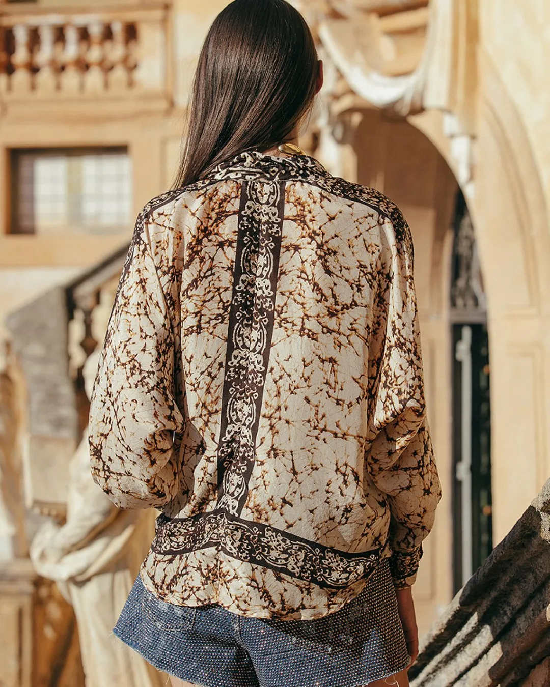 Chemises & Tops>Mes Demoiselles Paris Chemise Sultana Beige