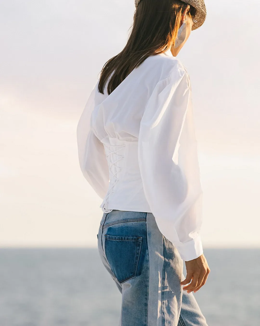 Chemises & Tops>Mes Demoiselles Paris Chemise Victoire Blanc