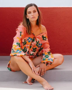 Chemises & Tops>Mes Demoiselles Paris Chemise Wappa Imprime Fleuri