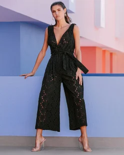 Pantalons>Mes Demoiselles Paris Combinaison Lassy Noir