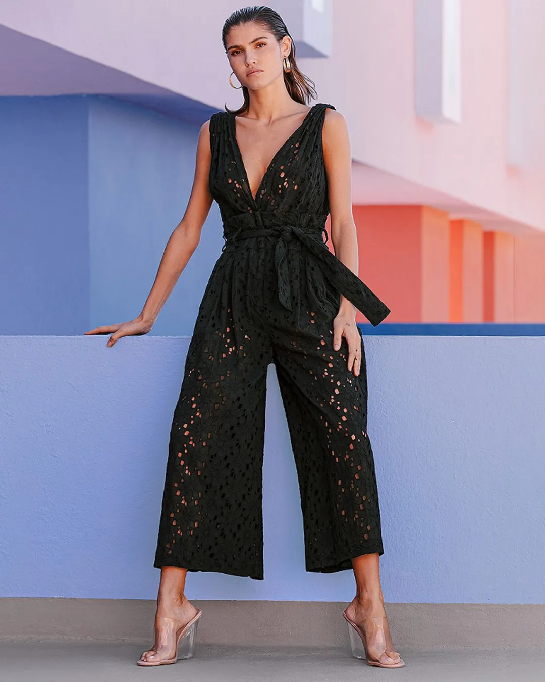 Pantalons>Mes Demoiselles Paris Combinaison Lassy Noir
