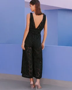 Pantalons>Mes Demoiselles Paris Combinaison Lassy Noir