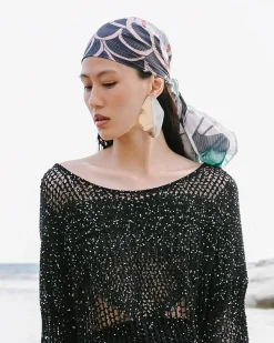 Accessoires>Mes Demoiselles Paris Foulard Bou Turquoise