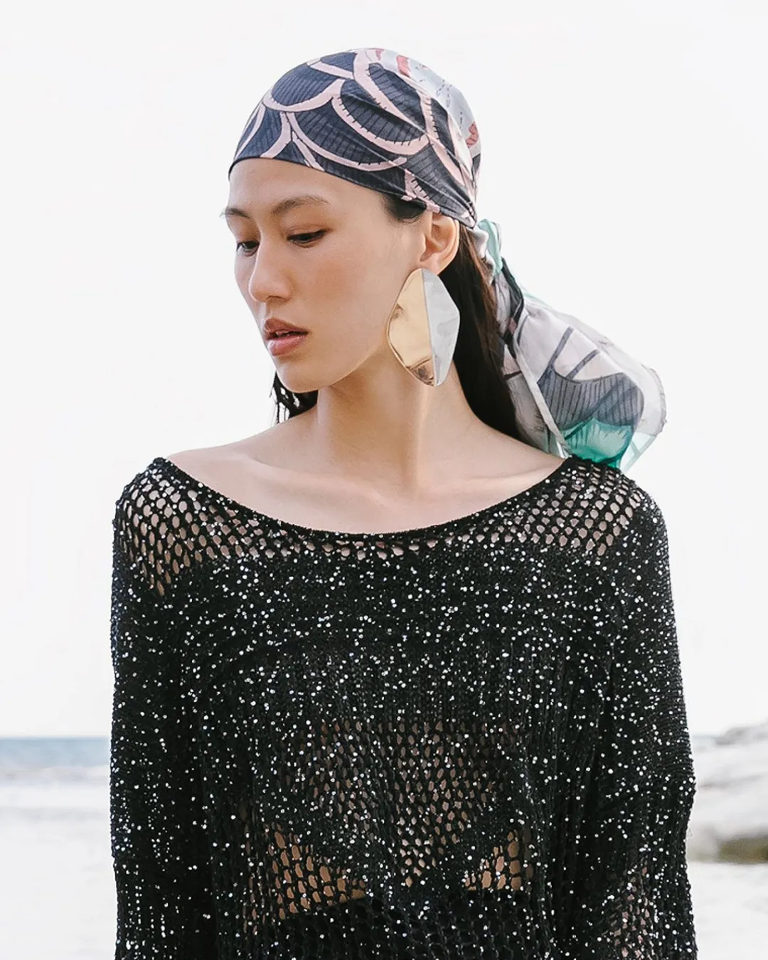 Accessoires>Mes Demoiselles Paris Foulard Bou Turquoise
