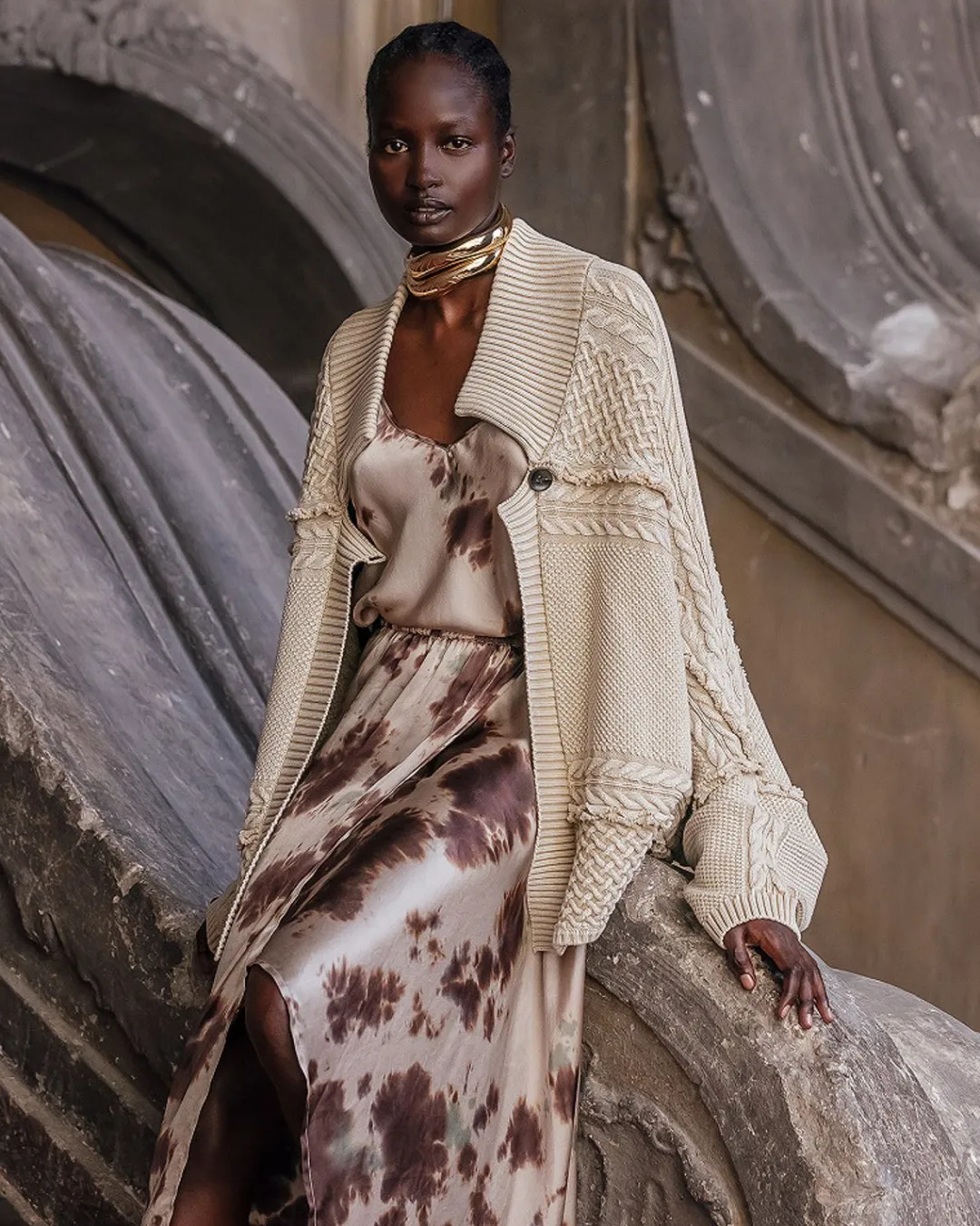 Pulls & Gilets>Mes Demoiselles Paris Gilet Satsuki Beige