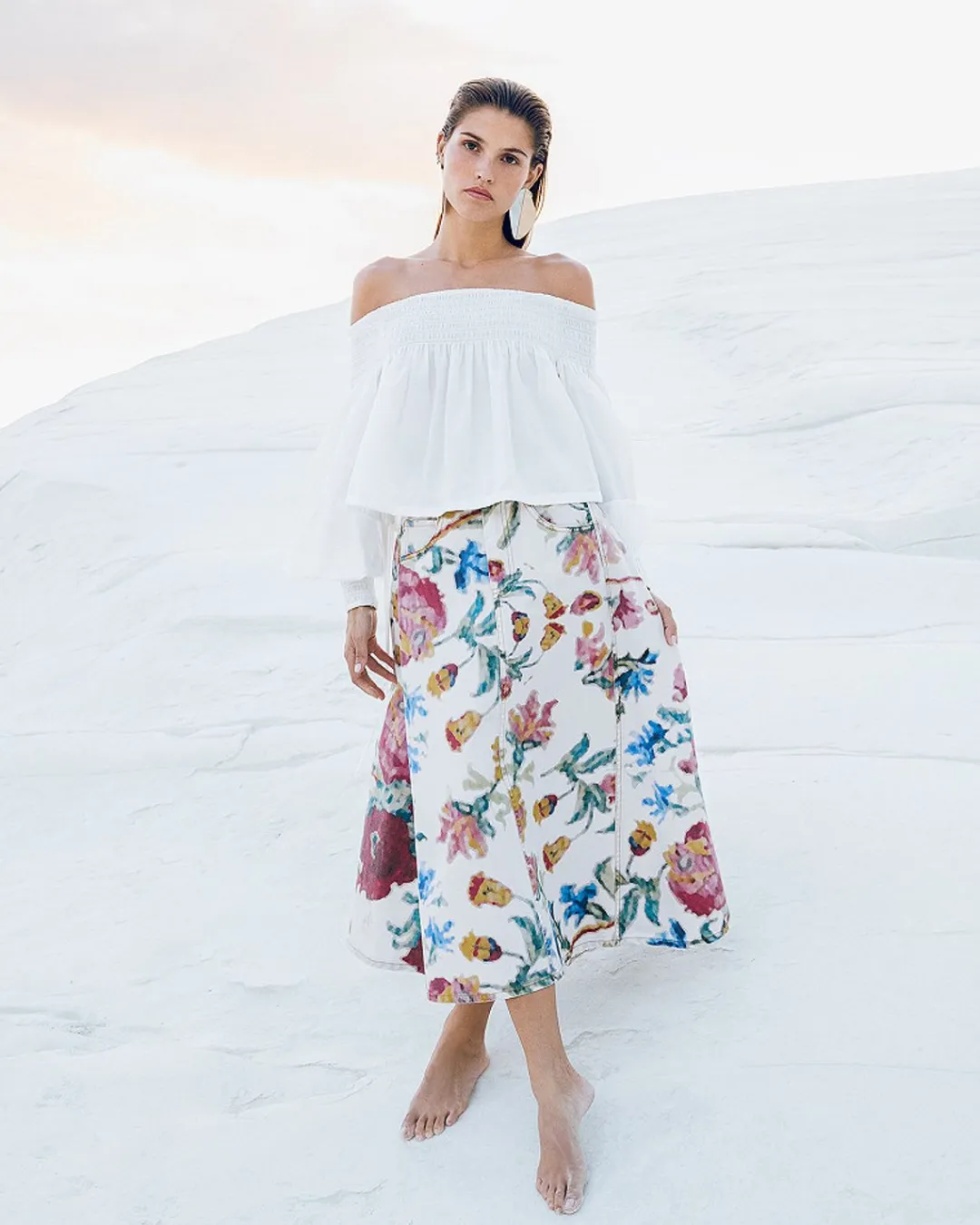 Robes & Jupes>Mes Demoiselles Paris Jupe Jocy Imprime Fleuri