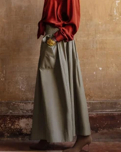 Robes & Jupes>Mes Demoiselles Paris Jupe Pelambre Kaki