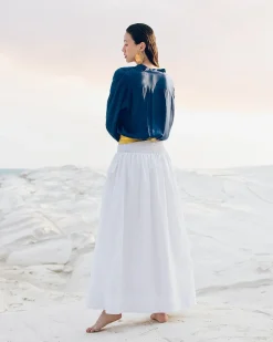 Robes & Jupes>Mes Demoiselles Paris Jupe Pelambre Blanc