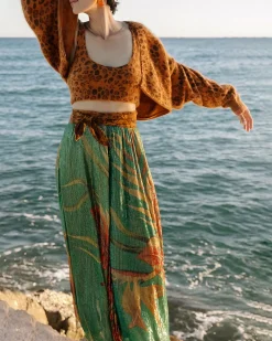 Robes & Jupes>Mes Demoiselles Paris Jupe Piou Imprime Palmier