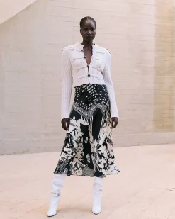 Robes & Jupes>Mes Demoiselles Paris Jupe Wada Noir / Blanc