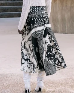 Robes & Jupes>Mes Demoiselles Paris Jupe Wada Noir / Blanc