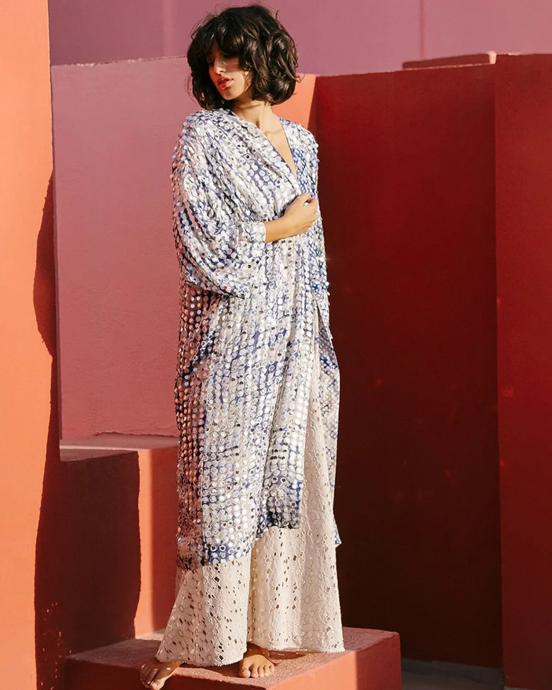 Kimonos & Ponchos>Mes Demoiselles Paris Kimono Dyonisos Bleu