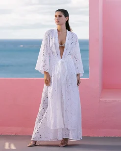 Kimonos & Ponchos>Mes Demoiselles Paris Kimono Lilibet Blanc