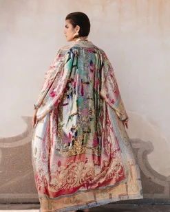 Kimonos & Ponchos>Mes Demoiselles Paris Kimono Reggio Imprime Rose