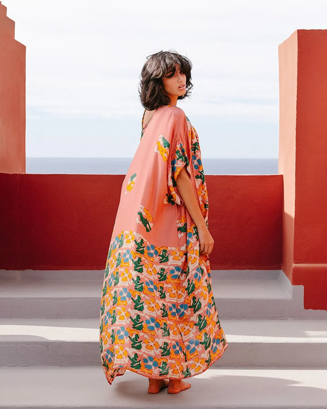 Kimonos & Ponchos>Mes Demoiselles Paris Kimono Wonda Imprime Fleuri