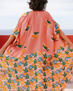 Kimonos & Ponchos>Mes Demoiselles Paris Kimono Wonda Imprime Fleuri