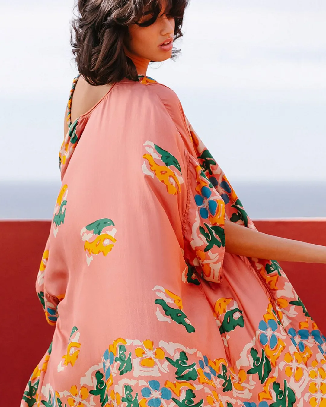 Kimonos & Ponchos>Mes Demoiselles Paris Kimono Wonda Imprime Fleuri