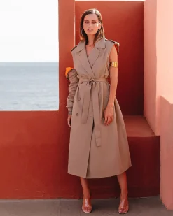 Manteaux & Vestes>Mes Demoiselles Paris Manteau Raspail Bronze