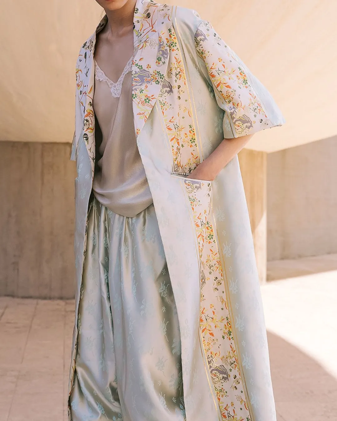 Manteaux & Vestes>Mes Demoiselles Paris Manteau Zoflower Mutico Fleuri