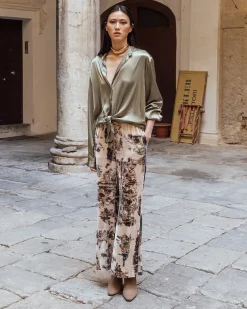 Pantalons>Mes Demoiselles Paris Pantalon Allar Kaki