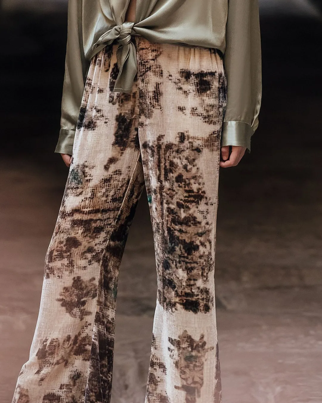 Pantalons>Mes Demoiselles Paris Pantalon Allar Kaki