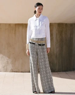 Pantalons>Mes Demoiselles Paris Pantalon Cayo Navy / Ecru