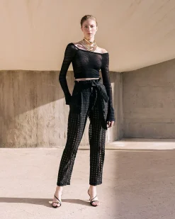 Pantalons>Mes Demoiselles Paris Pantalon Ceal Noir