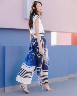 Pantalons>Mes Demoiselles Paris Pantalon Cilos Bleu