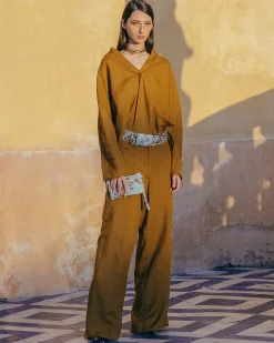 Pantalons>Mes Demoiselles Paris Pantalon Cyr Bronze