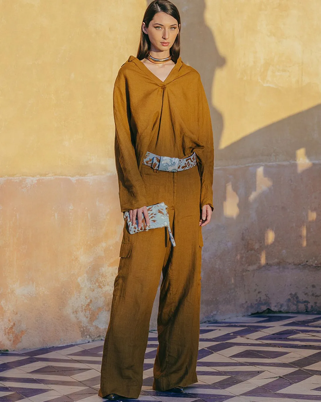Pantalons>Mes Demoiselles Paris Pantalon Cyr Bronze